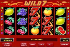 Wild 7 Slot, vilda 7 slot spel.